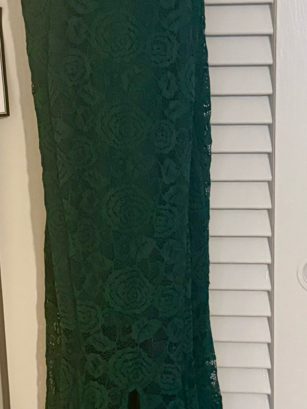 Dark Green Lace Women's Dress